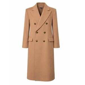 Tempo Europe London Fog 100% Wool Upcycled with 500 Austrian Crystals Coat - M/L